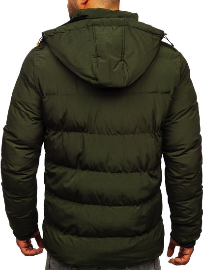 Chaqueta acolchada de invierno para hombre color verde Bolf 6906