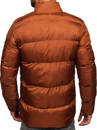 Chaqueta acolchada de invierno para hombre marrón Bolf 0025