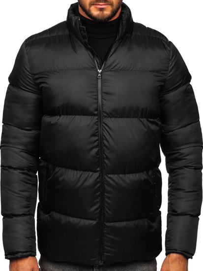 Chaqueta acolchada de invierno para hombre negro Bolf 0025