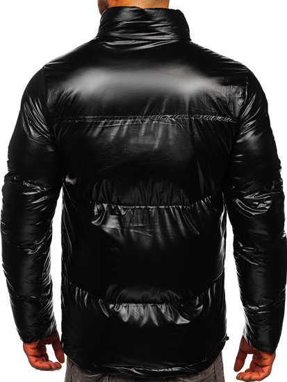 Chaqueta acolchada de invierno para hombre negro Bolf 1188