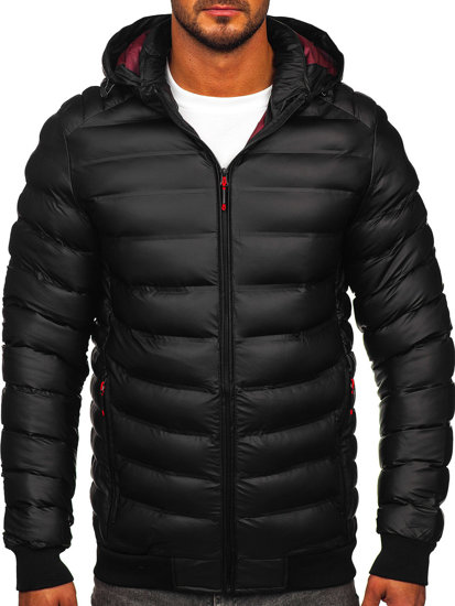 Chaqueta acolchada de invierno para hombre negro Bolf 22M325