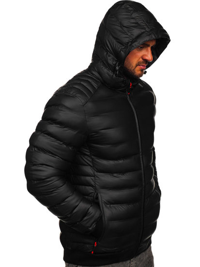 Chaqueta acolchada de invierno para hombre negro Bolf 22M325