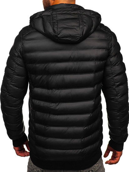 Chaqueta acolchada de invierno para hombre negro Bolf 22M325