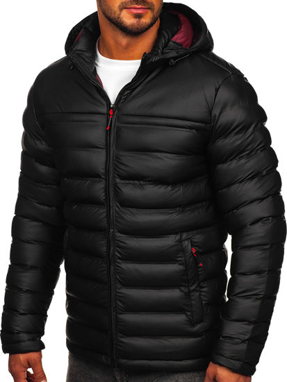 Chaqueta acolchada de invierno para hombre negro Bolf 22M326