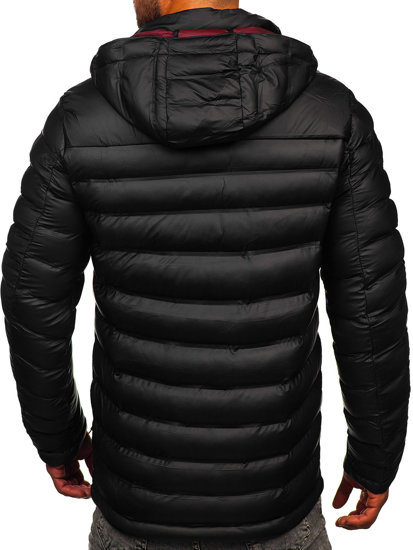 Chaqueta acolchada de invierno para hombre negro Bolf 22M326