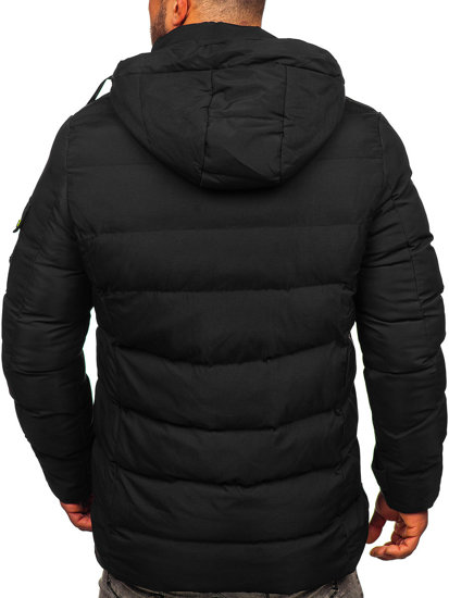 Chaqueta acolchada de invierno para hombre negro Bolf 22M56