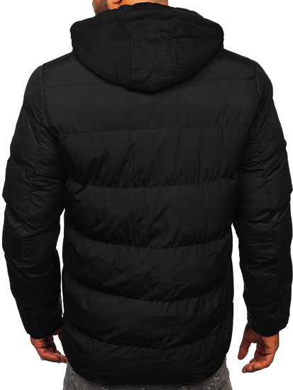 Chaqueta acolchada de invierno para hombre negro Bolf 27M8112