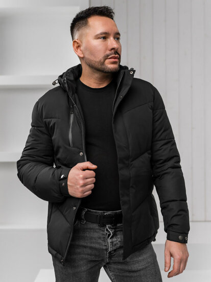 Chaqueta acolchada de invierno para hombre negro Bolf 31M5035A1