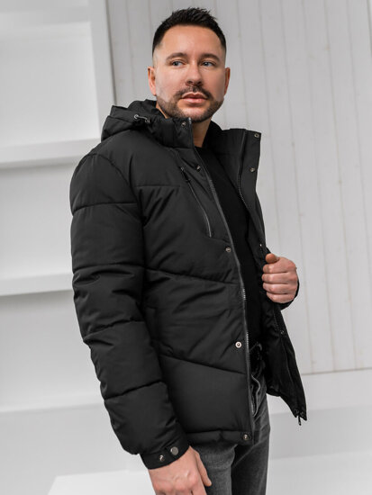 Chaqueta acolchada de invierno para hombre negro Bolf 31M5035A1