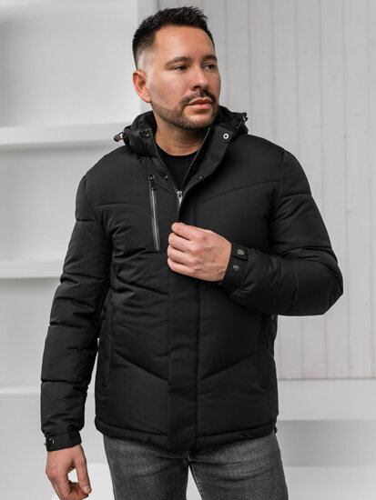 Chaqueta acolchada de invierno para hombre negro Bolf 31M5035A1