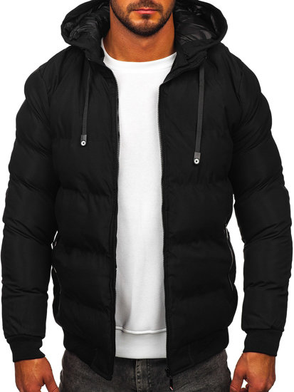 Chaqueta acolchada de invierno para hombre negro Bolf 5M3125