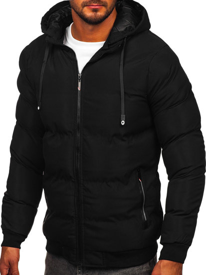 Chaqueta acolchada de invierno para hombre negro Bolf 5M3125