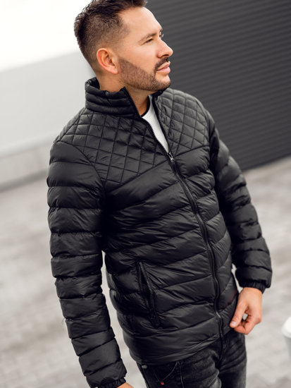 Chaqueta acolchada de invierno para hombre negro Bolf 5M515A