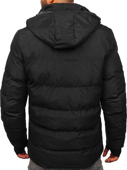 Chaqueta acolchada de invierno para hombre negro Bolf 5M756