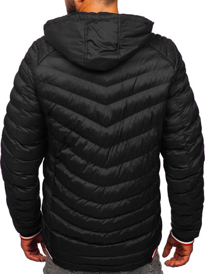 Chaqueta acolchada de invierno para hombre negro Bolf 5M765