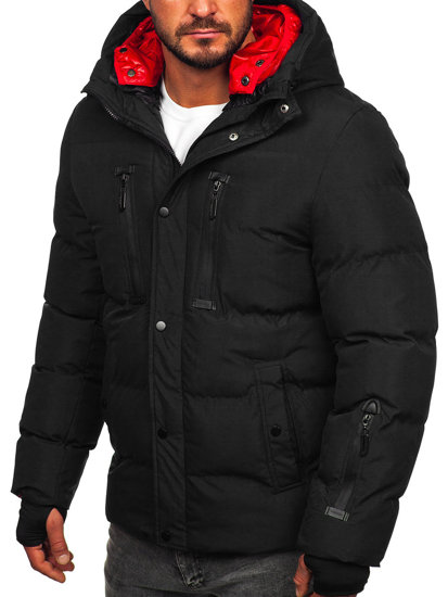 Chaqueta acolchada de invierno para hombre negro Bolf 5M771