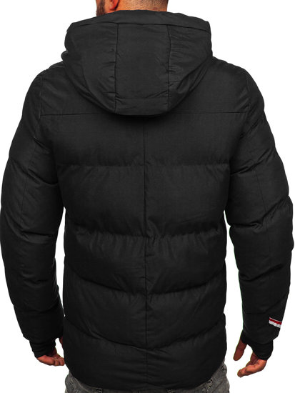 Chaqueta acolchada de invierno para hombre negro Bolf 5M771