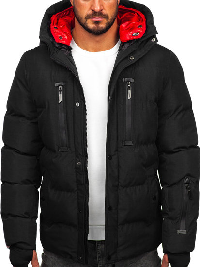 Chaqueta acolchada de invierno para hombre negro Bolf 5M771