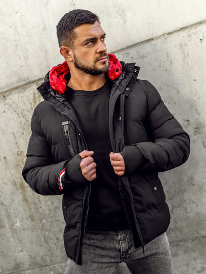 Chaqueta acolchada de invierno para hombre negro Bolf 5M771A