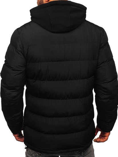 Chaqueta acolchada de invierno para hombre negro Bolf 7145