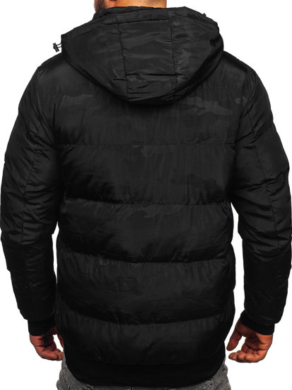 Chaqueta acolchada de invierno para hombre negro Bolf 7270