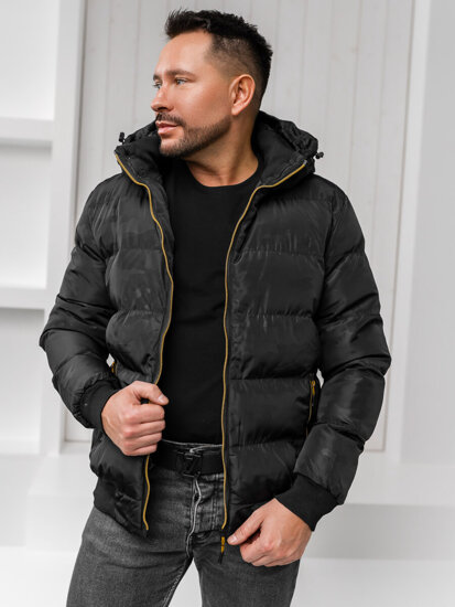 Chaqueta acolchada de invierno para hombre negro Bolf 7270A1