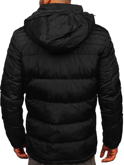 Chaqueta acolchada de invierno para hombre negro Bolf 7M806