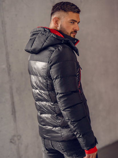 Chaqueta acolchada de invierno para hombre negro Bolf 99527A