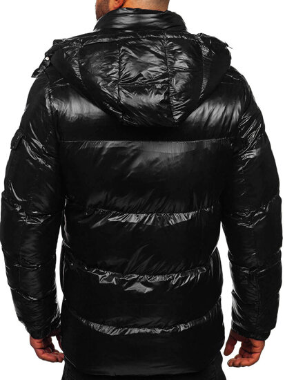 Chaqueta acolchada de invierno para hombre negro Bolf 9970