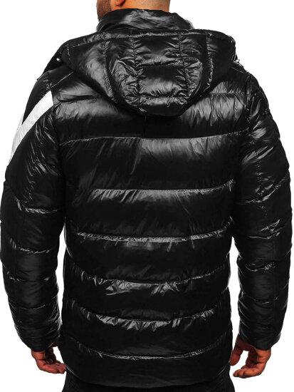 Chaqueta acolchada de invierno para hombre negro Bolf 9981