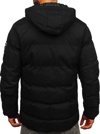 Chaqueta acolchada de invierno para hombre negro Bolf HSS052