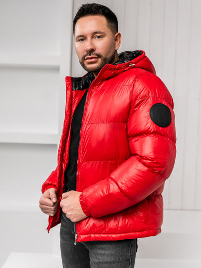 Chaqueta acolchada de invierno para hombre rojo Bolf 5M3198A1