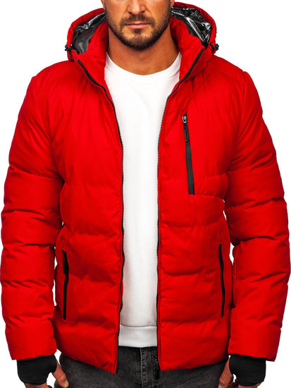 Chaqueta acolchada de invierno para hombre rojo Bolf 5M756