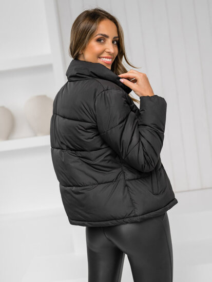 Chaqueta acolchada de invierno para mujer negro Bolf 16M9107