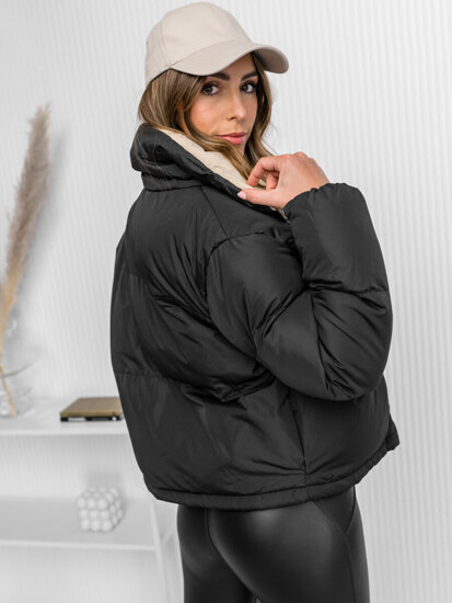 Chaqueta acolchada de invierno para mujer negro Bolf 5M3115