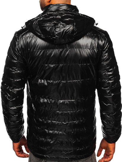 Chaqueta acolchada deportiva de entretiempo para hombre color negro Bolf 2147