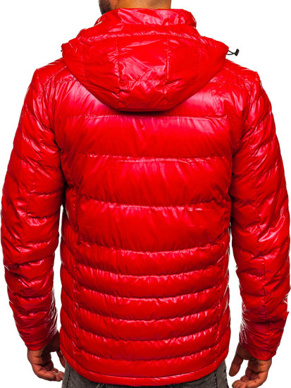 Chaqueta acolchada deportiva de entretiempo para hombre color rojo Bolf 2147