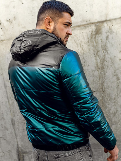 Chaqueta acolchada deportiva de entretiempo para hombre color verde Bolf 2145