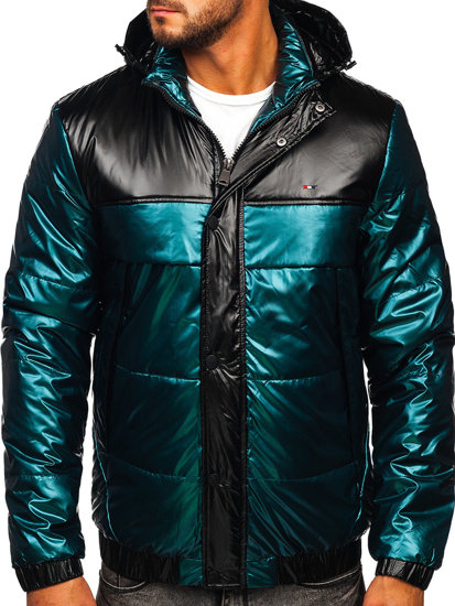 Chaqueta acolchada deportiva de entretiempo para hombre color verde Bolf 2145