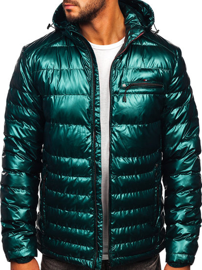 Chaqueta acolchada deportiva de entretiempo para hombre color verde Bolf 2147