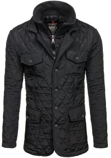 Chaqueta acolchada, elegante para hombre negro Bolf 802A