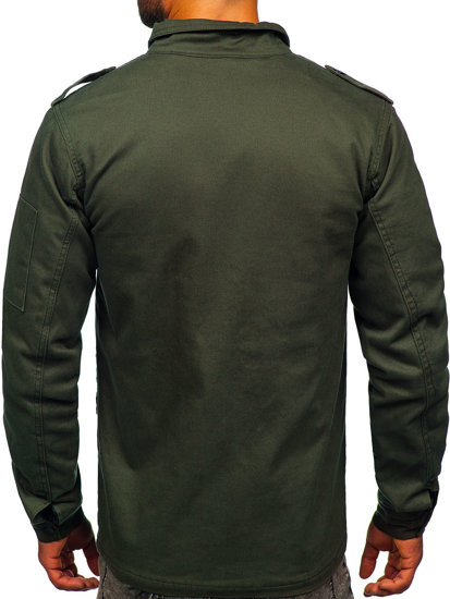 Chaqueta algodón de entretiempo para hombre caqui Bolf 10290