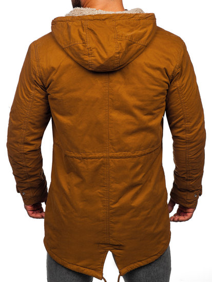 Chaqueta algodón de invierno parka para hombre camel Bolf EX838A