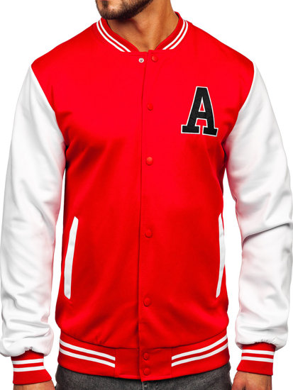 Chaqueta béisbol de entretiempo bomber para hombre rojo Bolf 8B1157