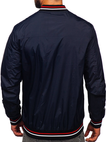 Chaqueta bomber de entretiempo para hombre azul oscuro Bolf 7147