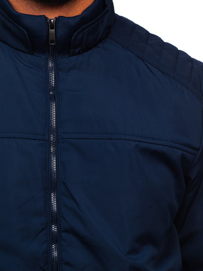 Chaqueta bomber de entretiempo para hombre azul oscuro Bolf 84M3008