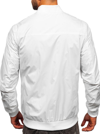 Chaqueta bomber de entretiempo para hombre blanco Bolf 7116