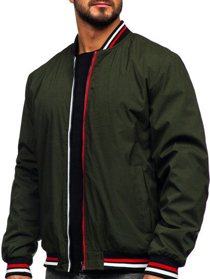 Chaqueta bomber de entretiempo para hombre caqui Bolf 84M3001