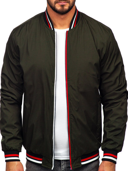 Chaqueta bomber de entretiempo para hombre caqui Bolf 84M3001