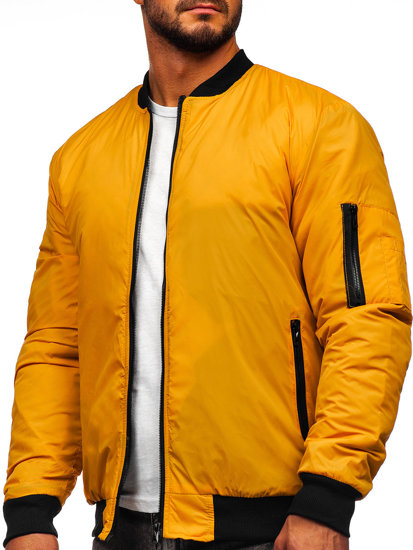 Chaqueta bomber de entretiempo para hombre color camelowa Bolf AK95